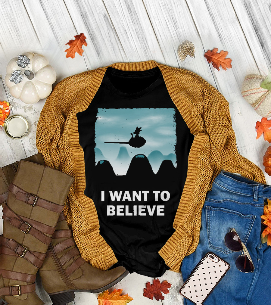 I Want to Believe Goku Nimbus Cloud T-Shirt