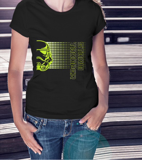 Kids Star Wars Storm Trooper Neon Dot Fade T-Shirt