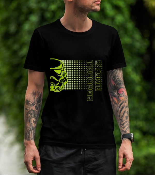 Kids Star Wars Storm Trooper Neon Dot Fade T-Shirt