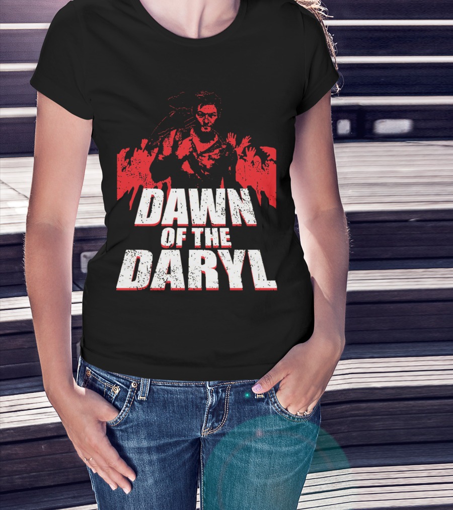 DAWN OF THE DARYL Zombie Apocalypse Survival Hero T-Shirt