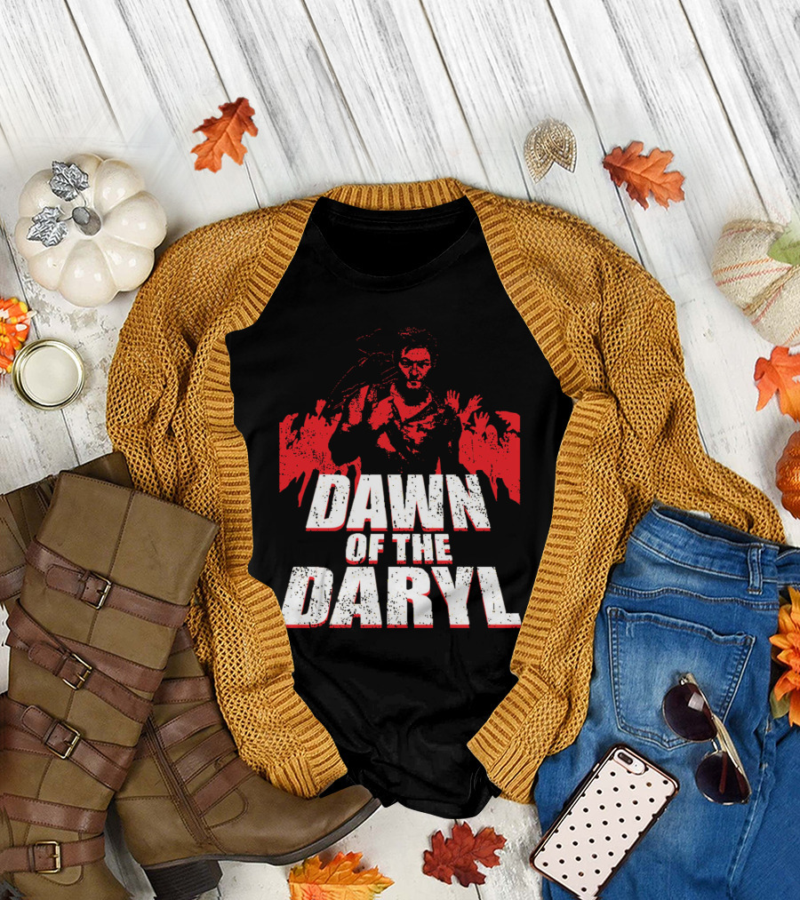 DAWN OF THE DARYL Zombie Apocalypse Survival Hero T-Shirt