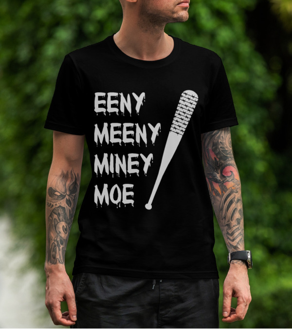 Walking Dead Negan Eeny Meeny Miney Moe Barbed Wire Bat T-Shirt