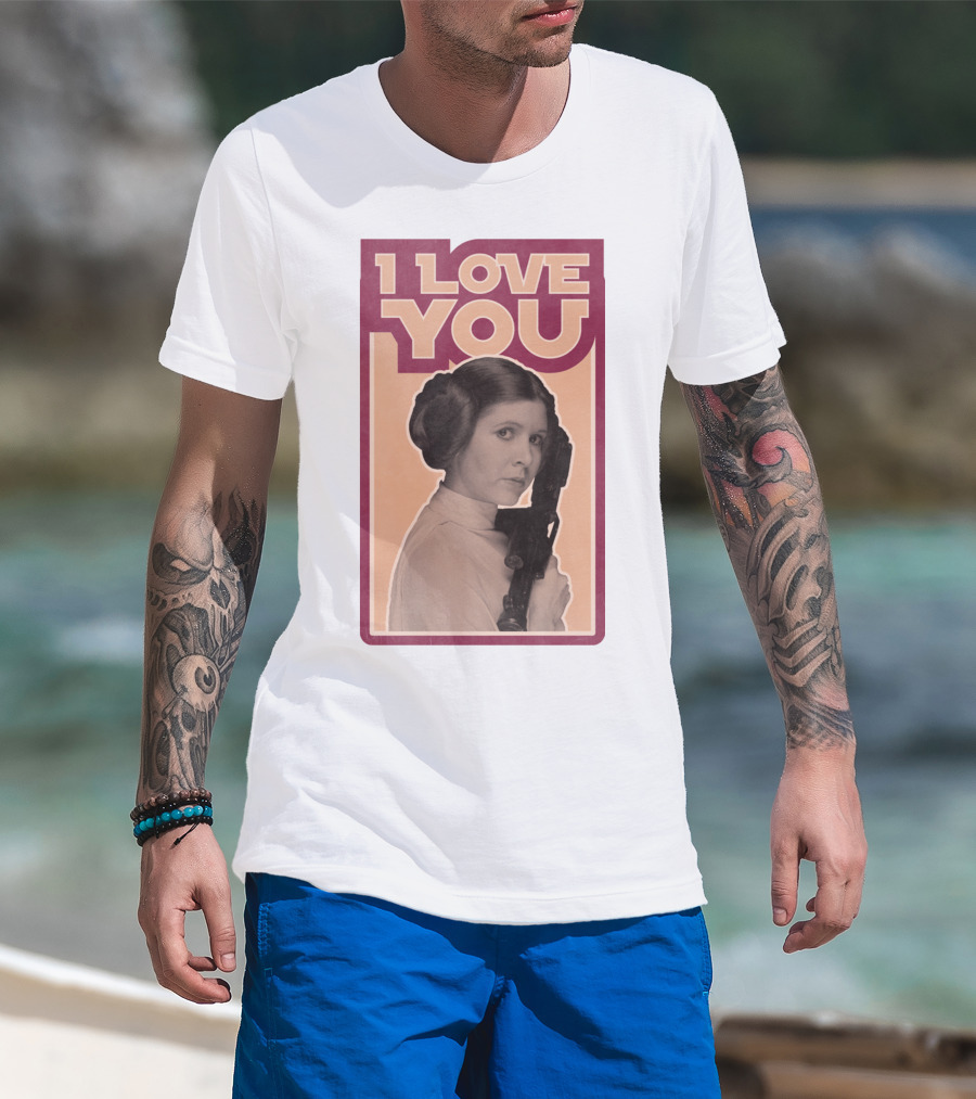 I Love You Leia Vintage T-Shirt