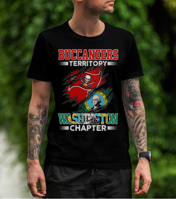 BUCCANEERS TERRITORY WASHINGTON CHAPTER THE SEAL OF THE STATE OF WASHINGTON T-Shirt