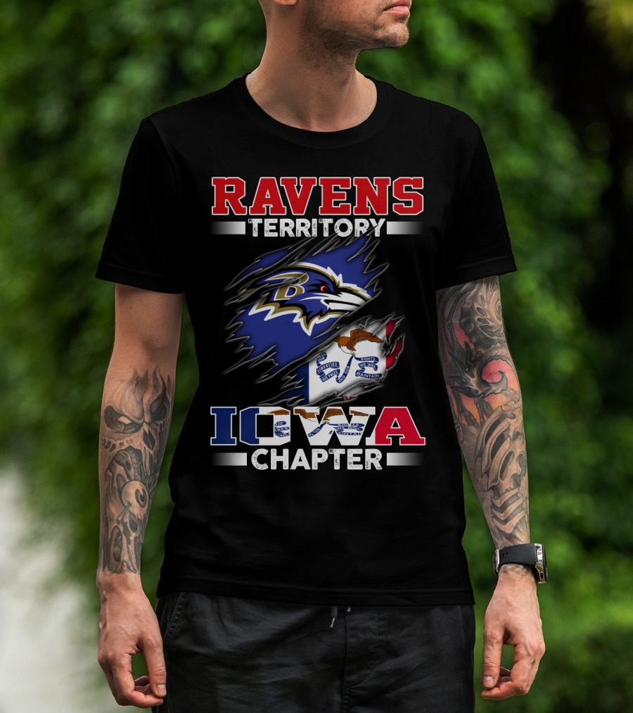 Ravens Territory Baltimore Iowa Chapter T-Shirt