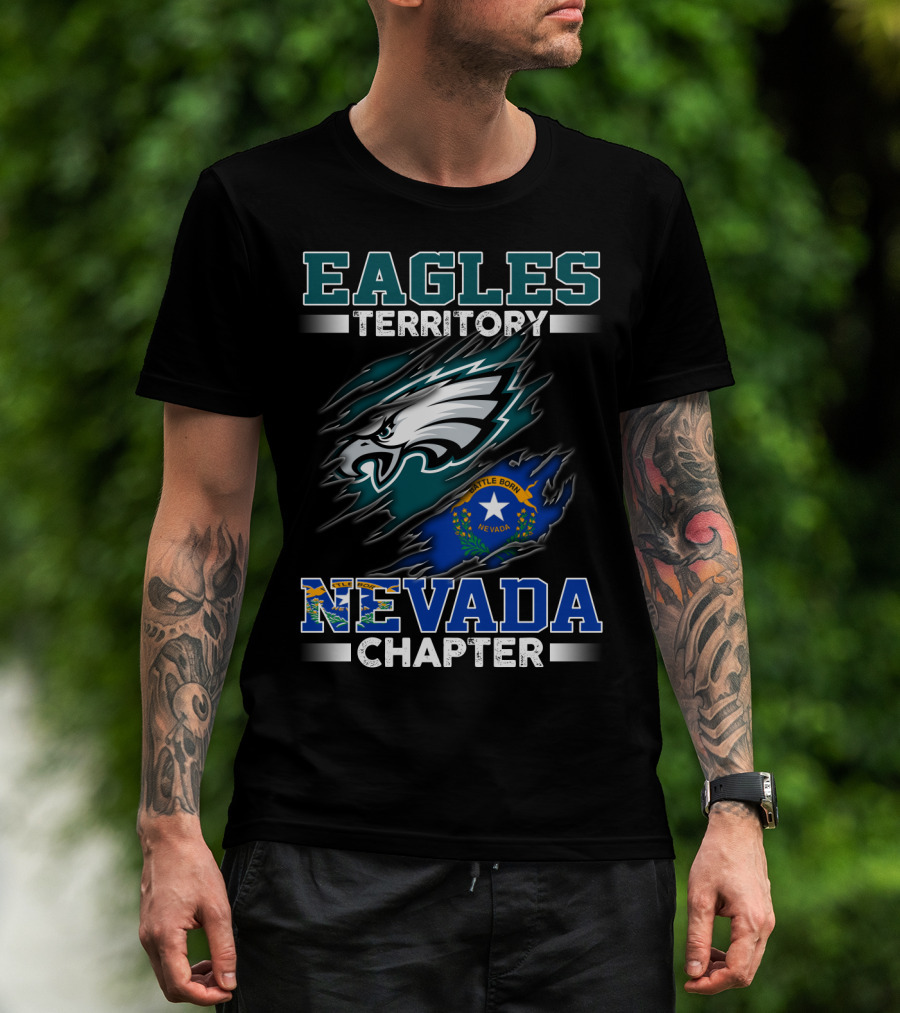 Eagles Territory Nevada Chapter Battle Born State Flag T-Shirt