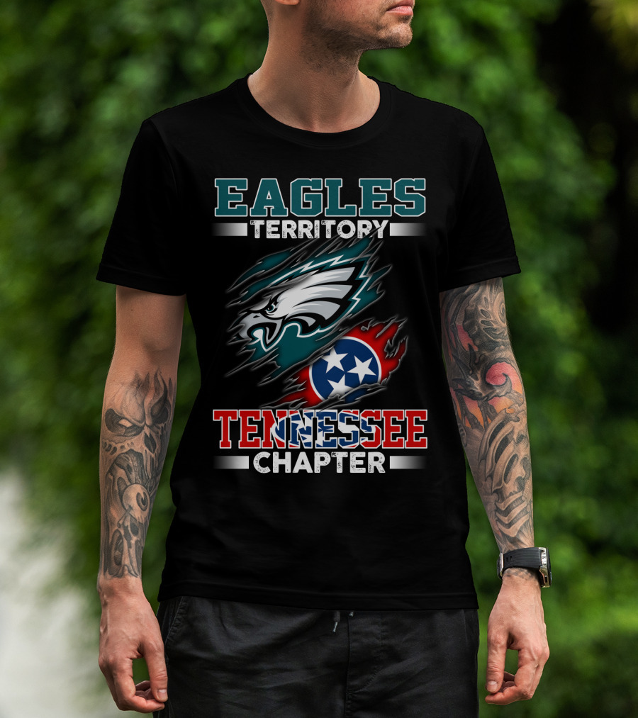 Eagles Territory Tennessee Chapter Philadelphia Football Fans Circle T-Shirt