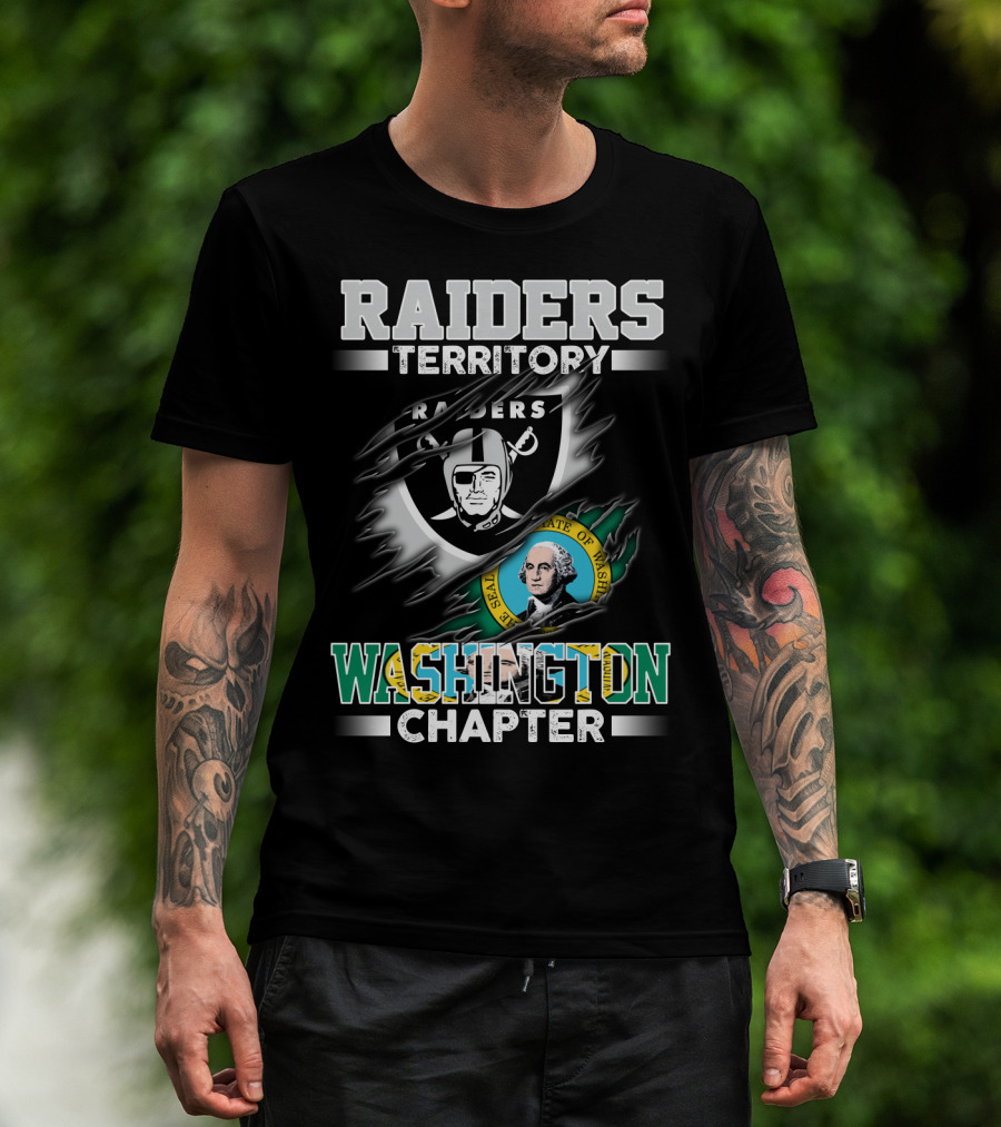 Raiders Territory Washington State Chapter Seal Edition T-Shirt