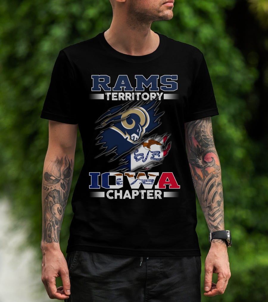 Rams Territory Iowa Chapter Flag T-Shirt