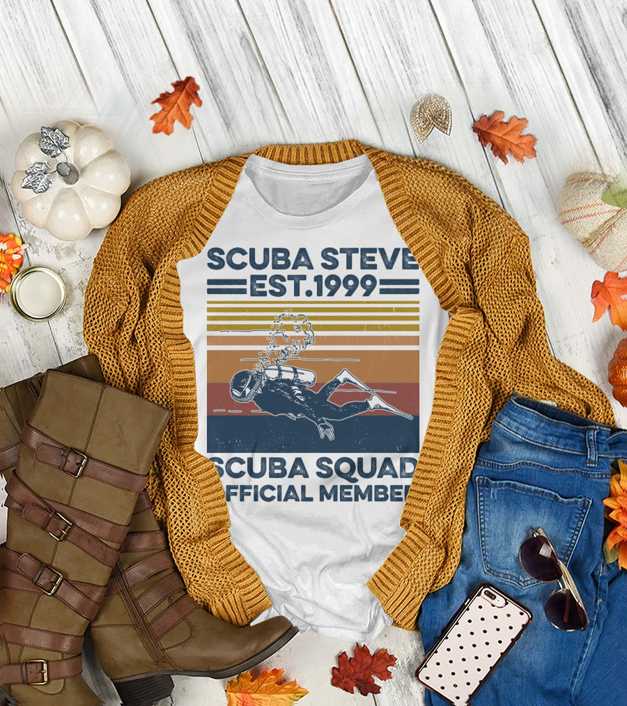 Scuba Steve Est. 1999 Scuba Squad Official Member T-Shirt