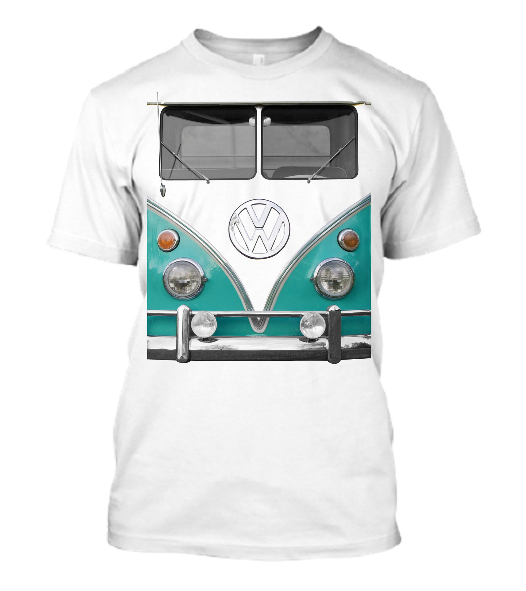 Voke Volkswagen Camper Van Front Classic Look T-Shirt