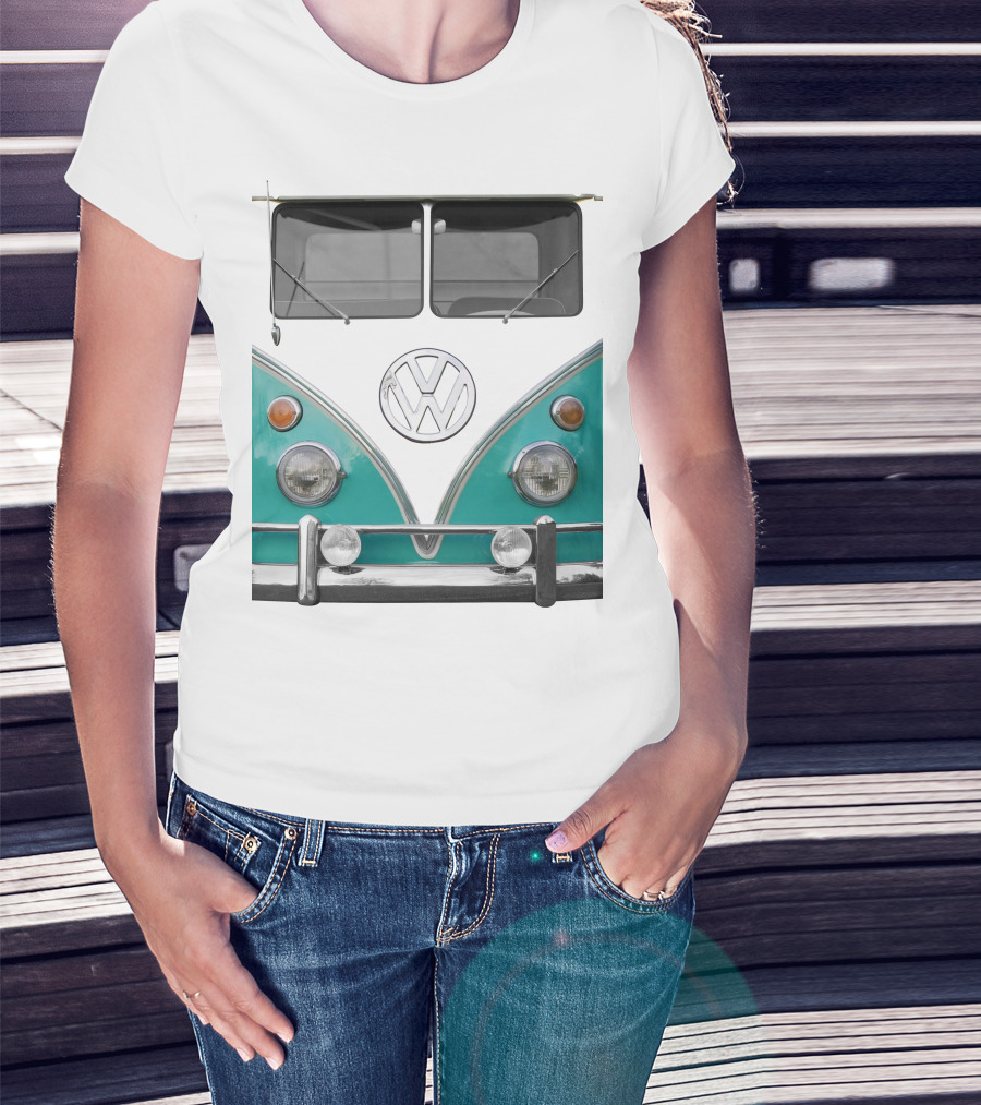 Voke Volkswagen Camper Van Front Classic Look T-Shirt