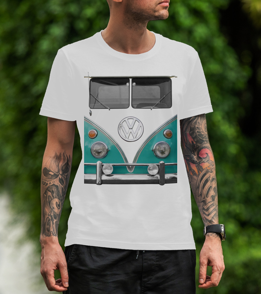 Voke Volkswagen Camper Van Front Classic Look T-Shirt