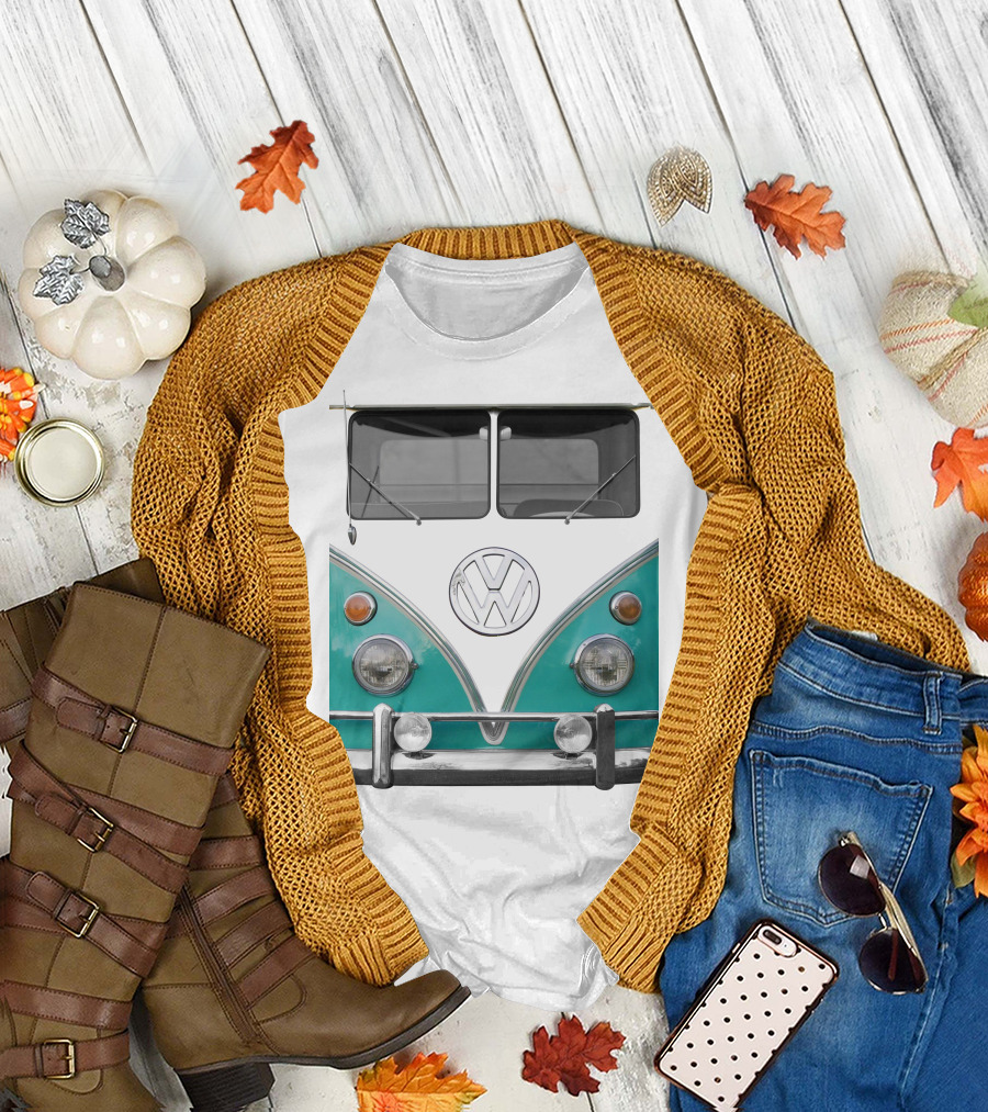 Voke Volkswagen Camper Van Front Classic Look T-Shirt