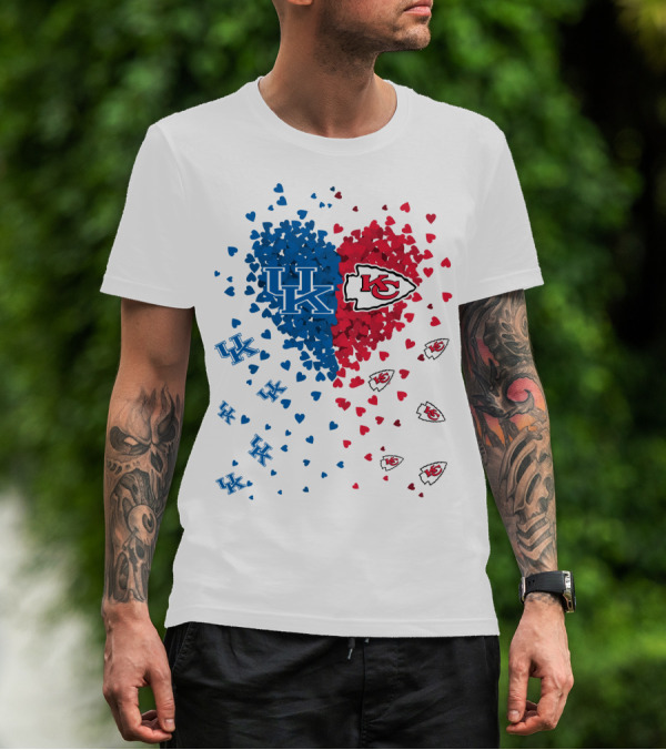 UK Heart Chiefs Wildcats Kansas City Chiefs T-Shirt