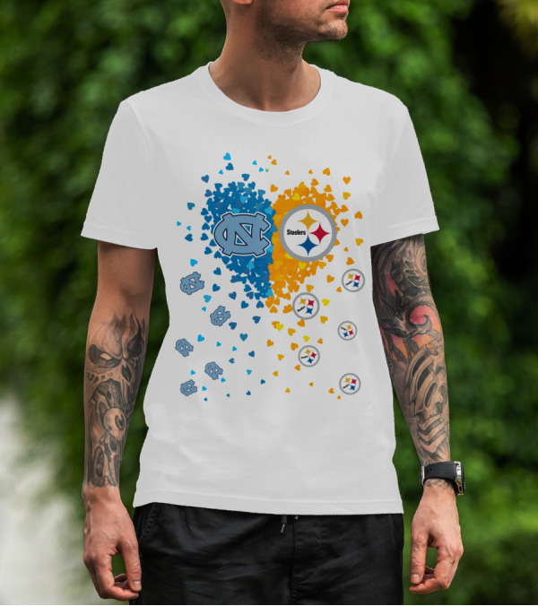 Heart Steelers Tarheels Pittsburgh North Carolina T-Shirt