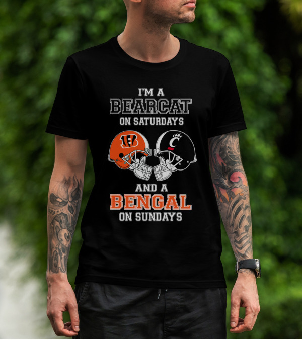 I'm A Bearcat On Saturdays And A Bengal On Sundays T-Shirt
