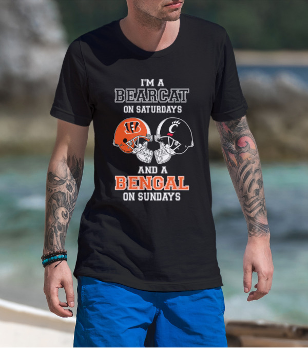I'm A Bearcat On Saturdays And A Bengal On Sundays T-Shirt