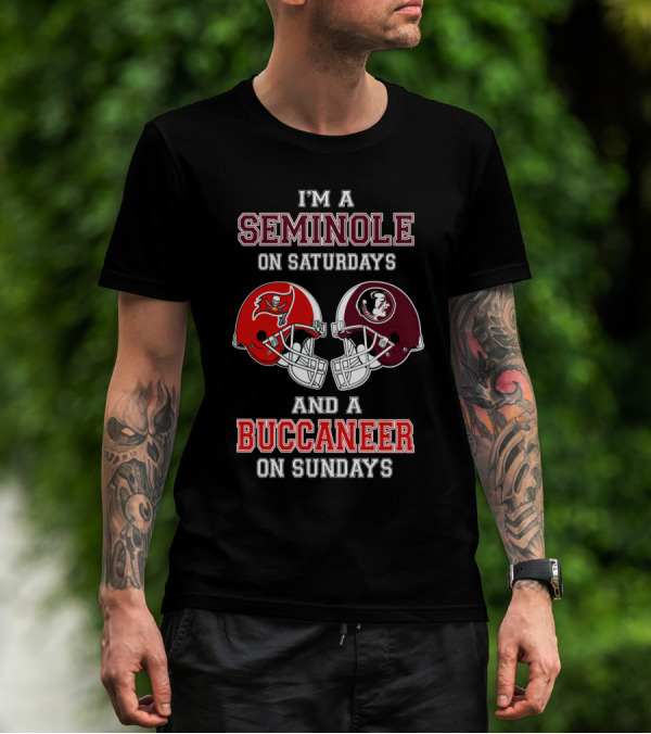 I'm A Seminole On Saturdays And A Buccaneer On Sundays T-Shirt