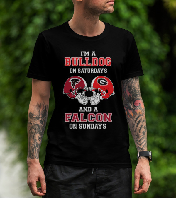 I'm A Bulldog On Saturdays And A Falcon On Sundays T-Shirt