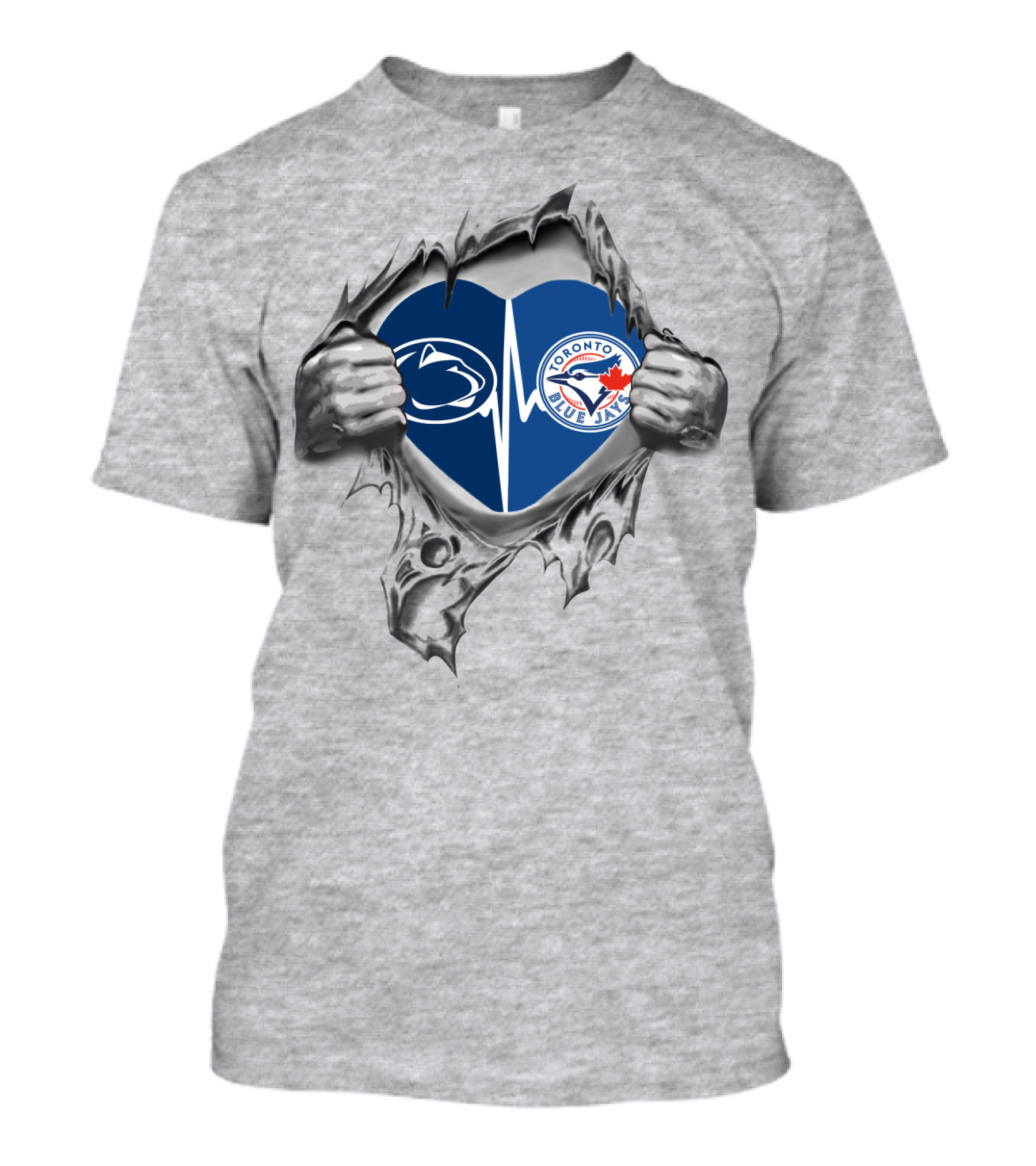 Toronto Blue Jays Penn State Heartbeat Burst T-Shirt
