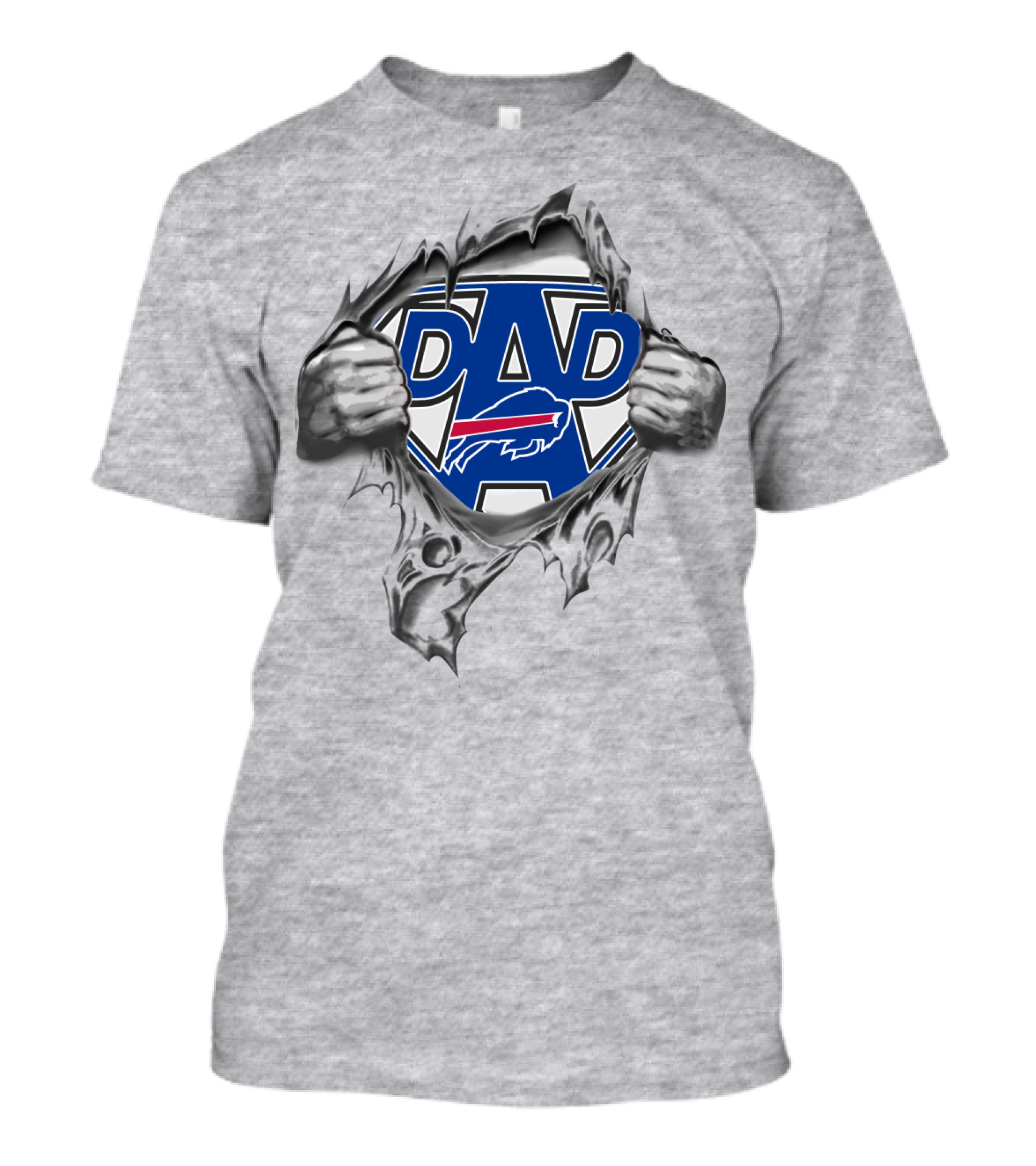Super Dad Buffalo Bills Logo Burst T-Shirt