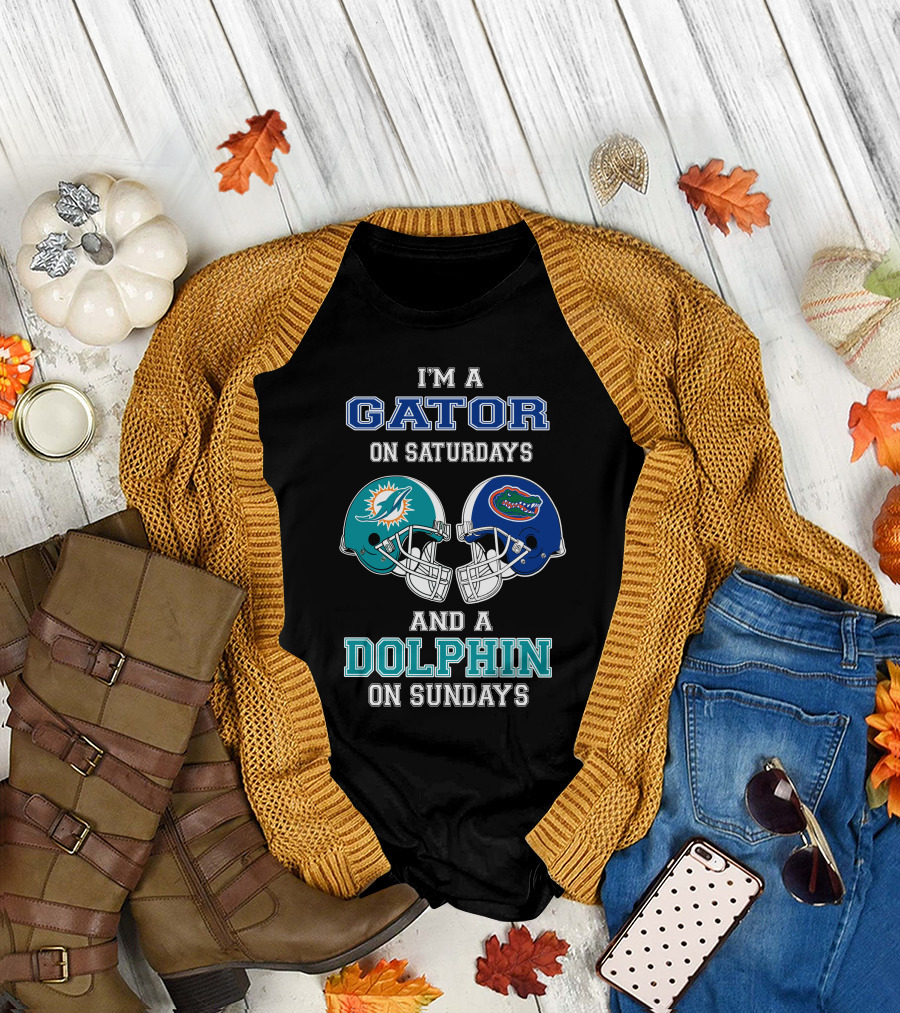 I'm a Gator on Saturdays and a Dolphin on Sundays T-Shirt