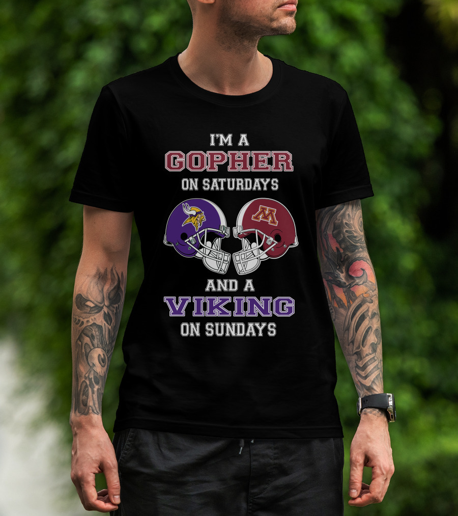 I'm A Gopher On Saturdays And A Viking On Sundays T-Shirt
