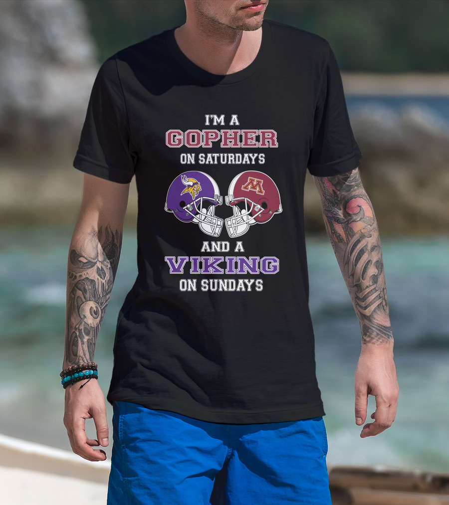 I'm A Gopher On Saturdays And A Viking On Sundays T-Shirt