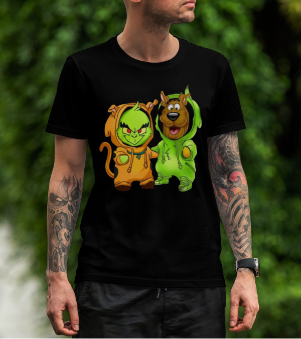 Grinch Scooby Doo Costume Mashup Halloween Crossover T-Shirt