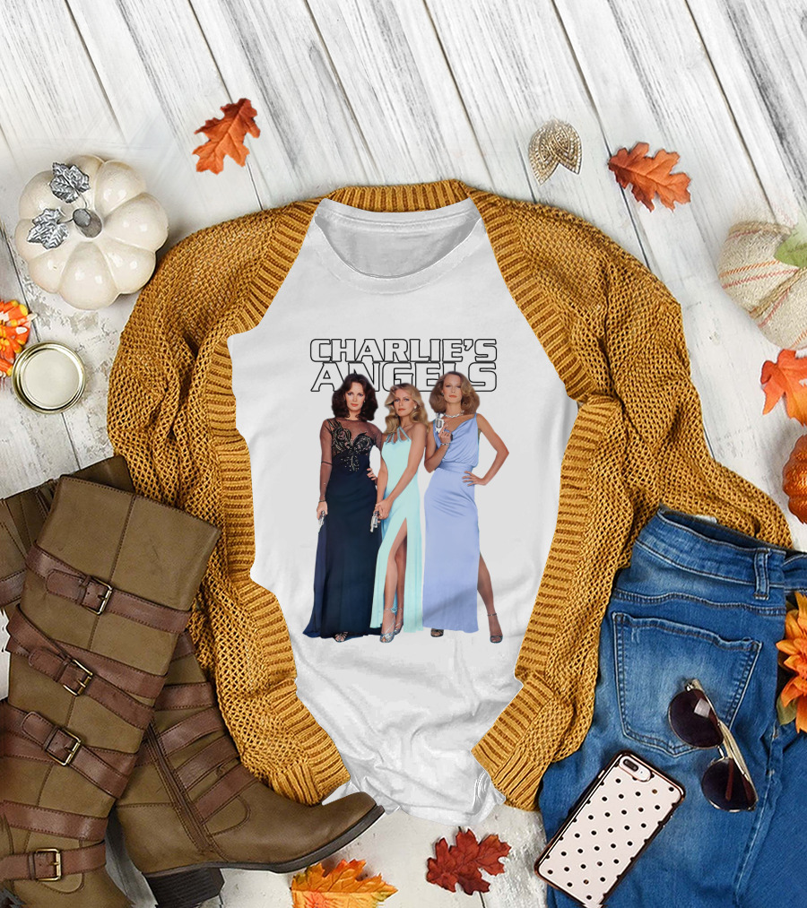 Charlie's Angels Classic Trio in Evening Gowns T-Shirt