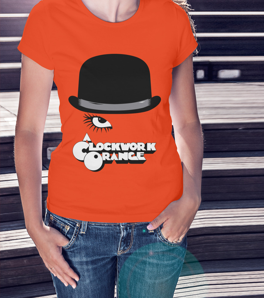 A Clockwork Orange Bowler Hat And Eyelash T-Shirt