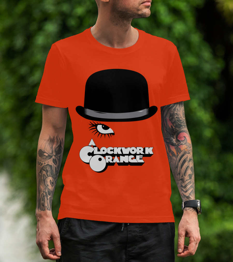 A Clockwork Orange Bowler Hat And Eyelash T-Shirt