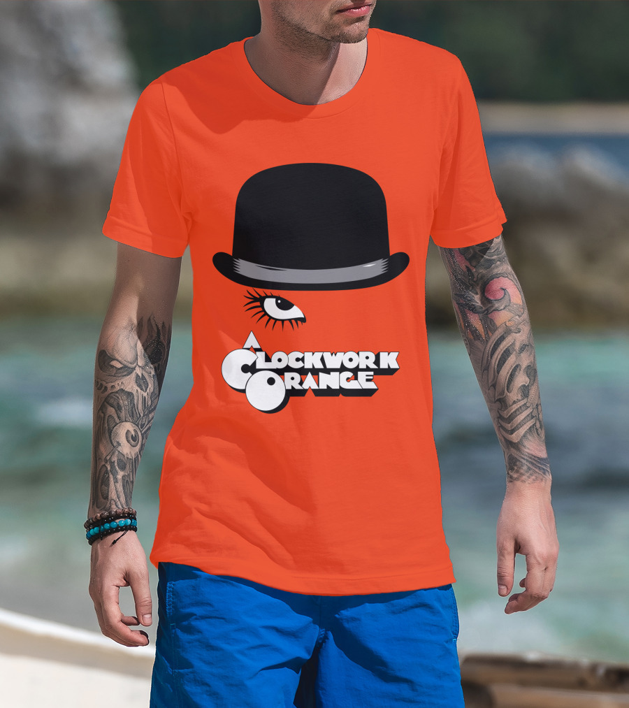 A Clockwork Orange Bowler Hat And Eyelash T-Shirt