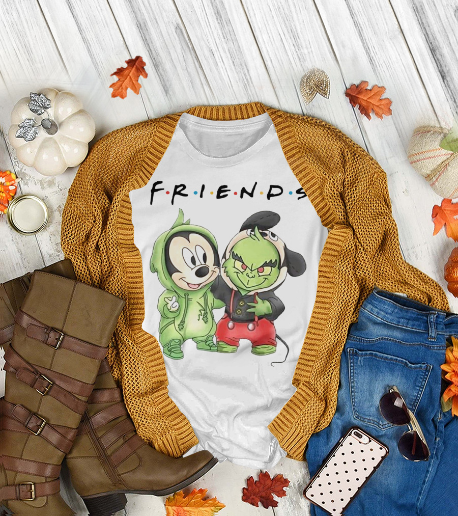 Friends Grinch Mickey Mashup T-Shirt