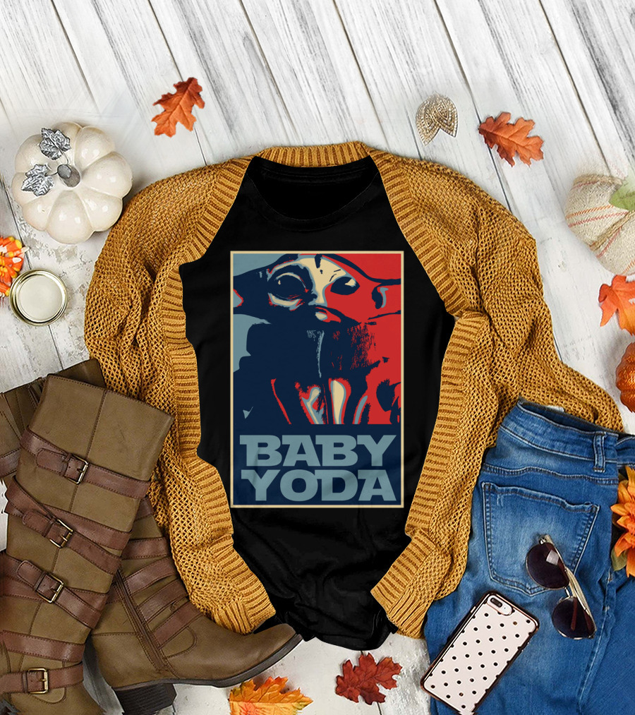 BABY YODA HOPE POSTER STYLE ICONIC IMAGE T-Shirt