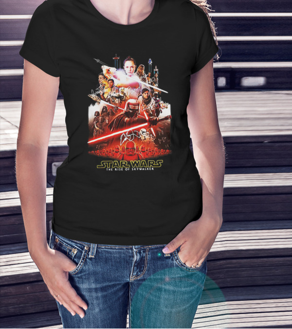 Star Wars The Rise Of Skywalker Characters Signatures T-Shirt