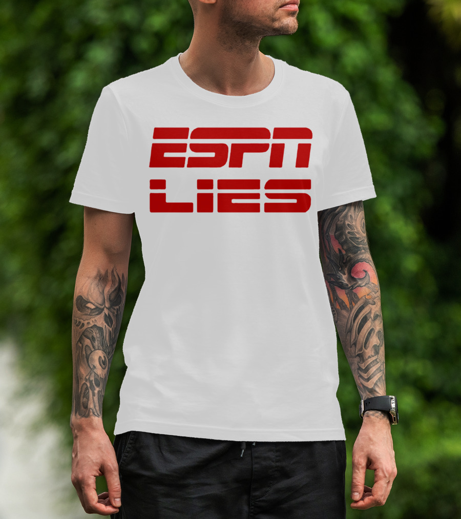 ESPN Lies Red T-Shirt