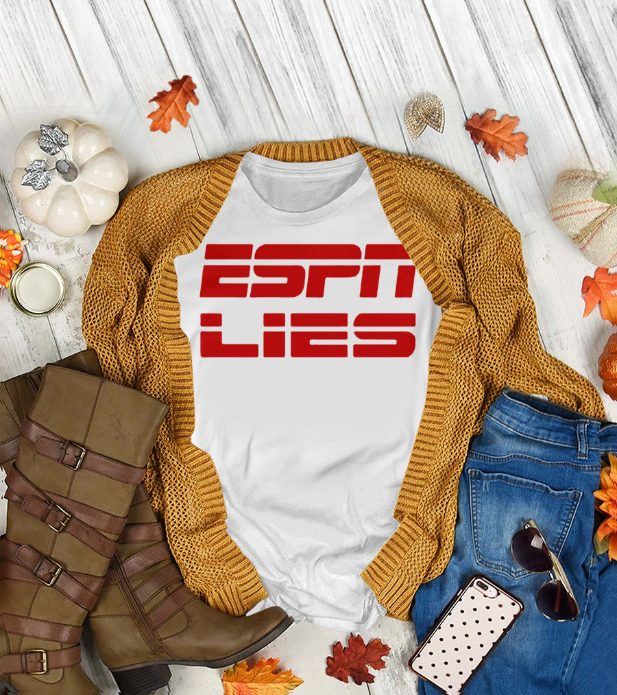 ESPN Lies Red T-Shirt