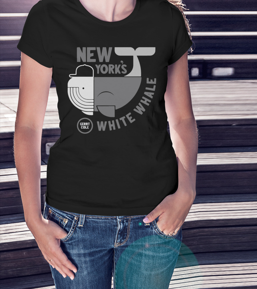 New York's Gerrit Cole White Whale Baseball T-Shirt