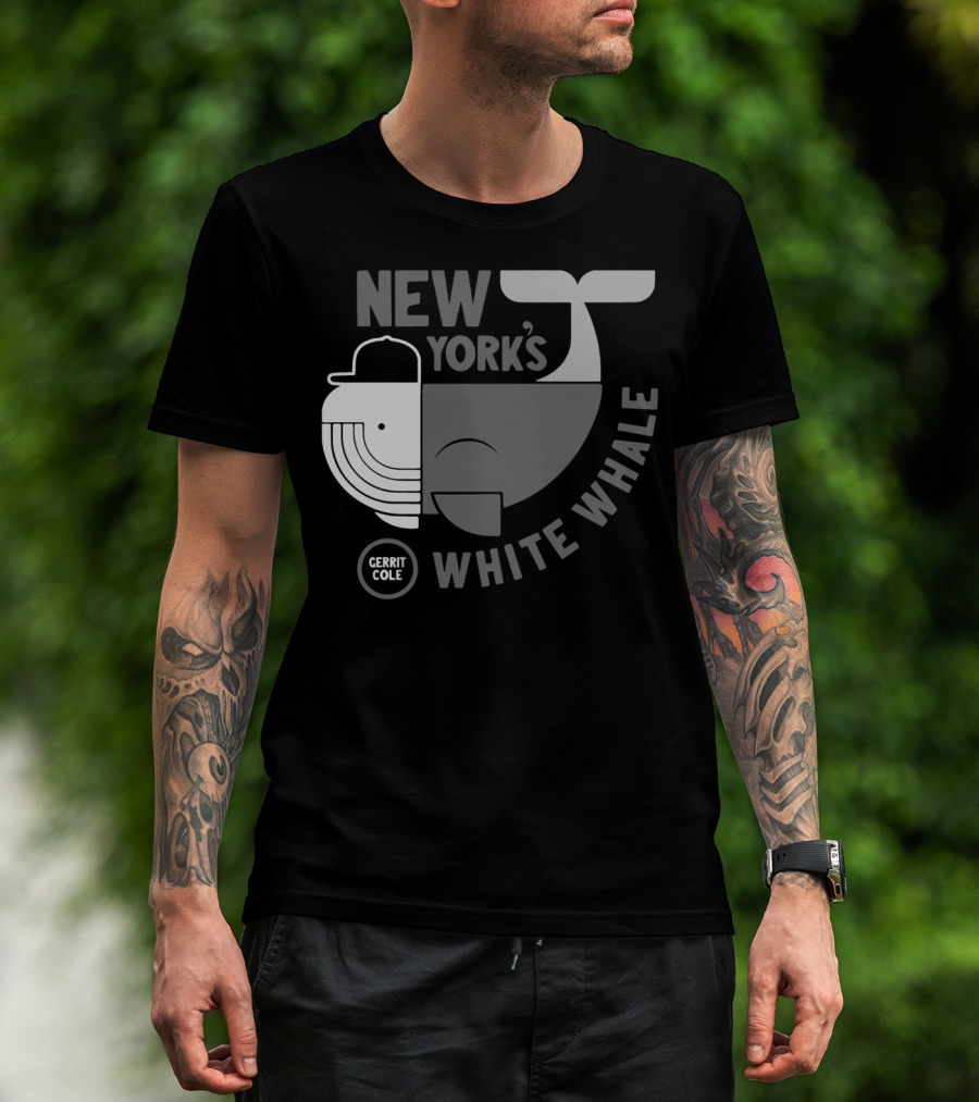 New York's Gerrit Cole White Whale Baseball T-Shirt
