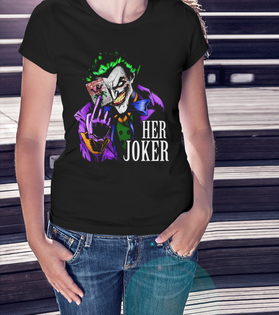 DC Comics Her Joker Playing Card Grinning Villain T-Shirt