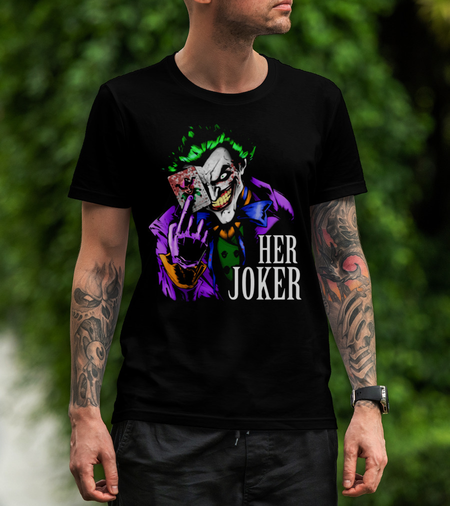 DC Comics Her Joker Playing Card Grinning Villain T-Shirt