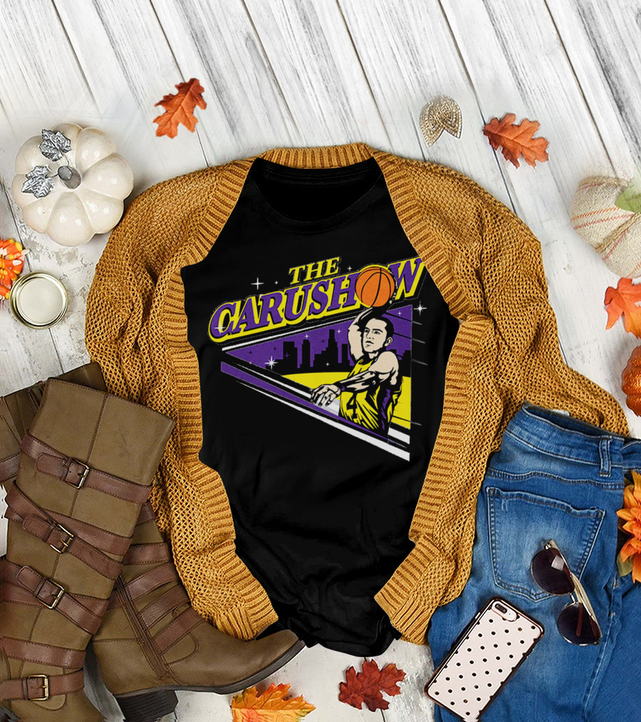 Alex Caruso The Carushow Basketball Los Angeles Skyline T-Shirt