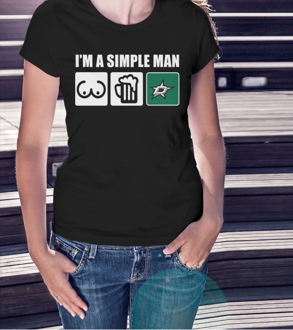 I'M A SIMPLE MAN BEER STARS T-Shirt