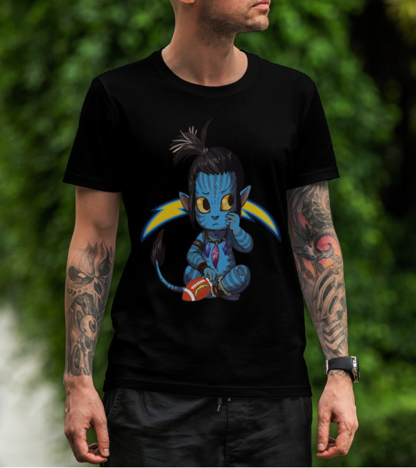 AVATAR CHARGERS FOOTBALL CREATURE WITH LIGHTNING BOLT BACKGROUND T-Shirt