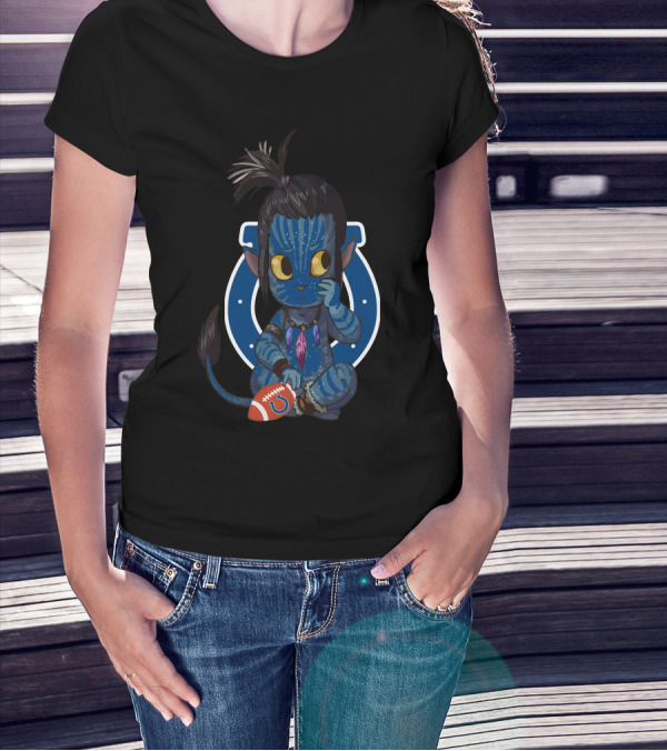 Colts Avatar Alien Football Character Fusion T-Shirt