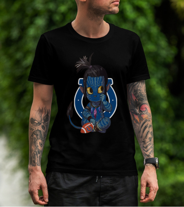 Colts Avatar Alien Football Character Fusion T-Shirt