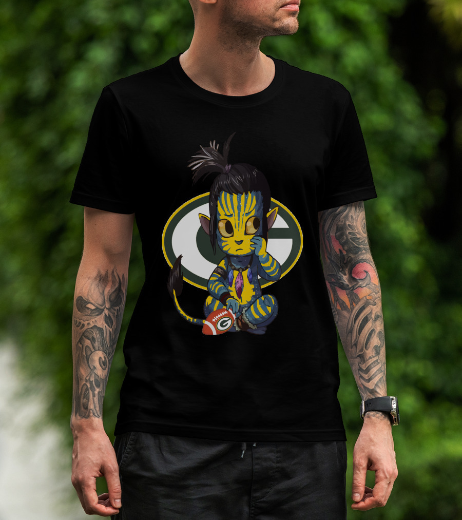 Avatar Packers Cute Football Character With Green Bay T-Shirt