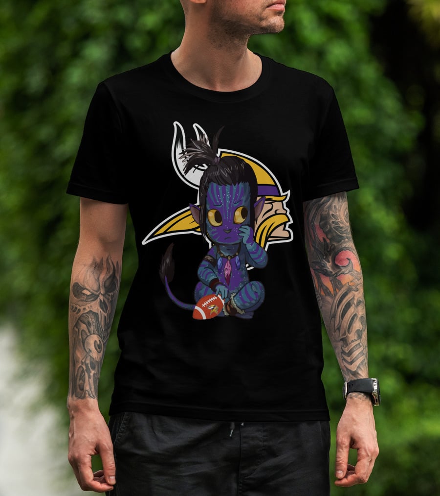 Avatar Vikings NFL Football Fusion T-Shirt
